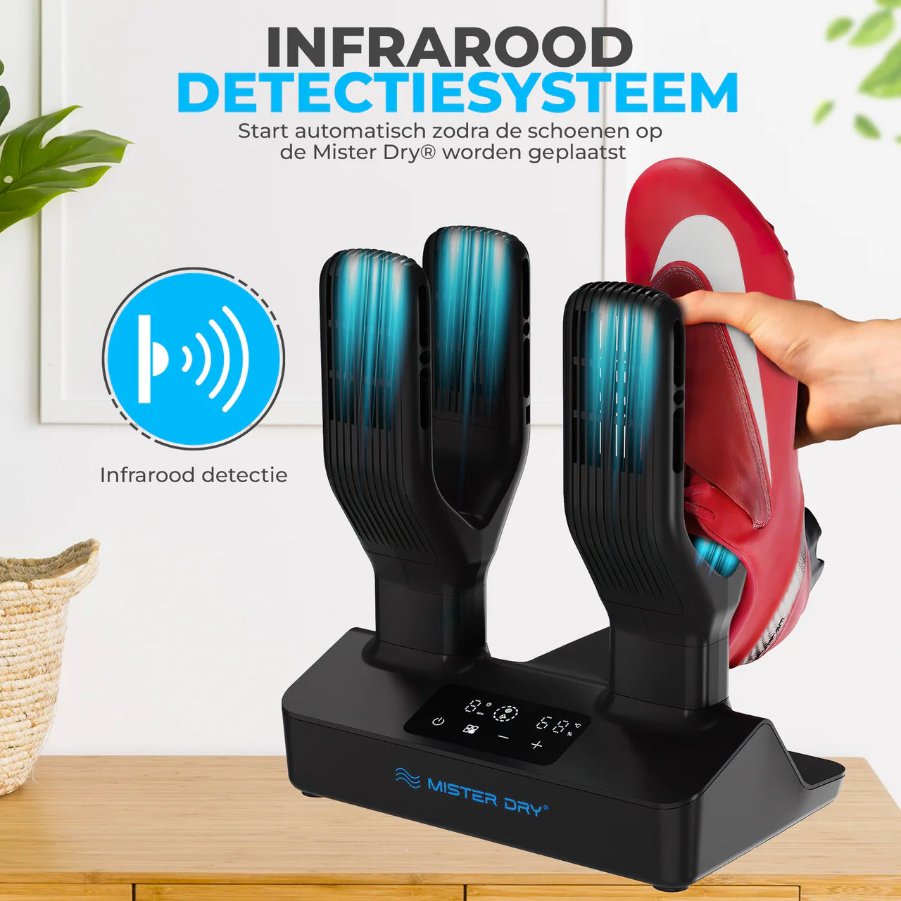 Mister Dry Schoenverfrisser 2 in 1 - Zwart