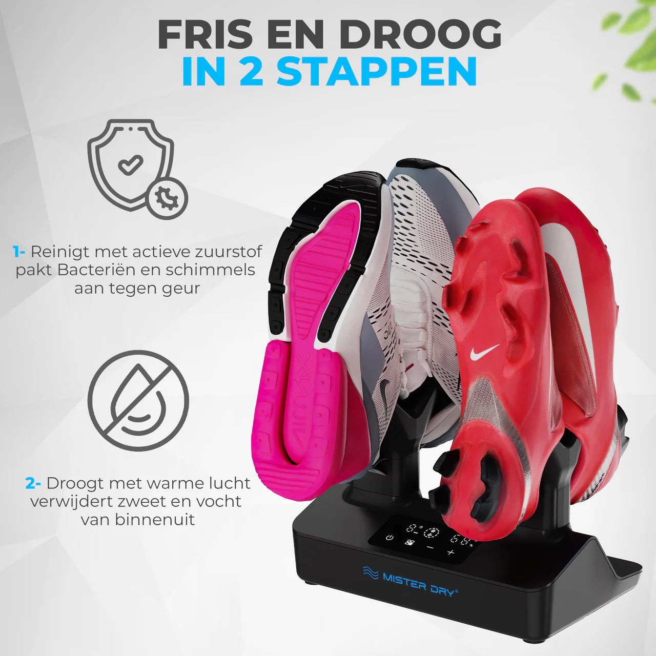 Mister Dry Schoenverfrisser 2 in 1 - Zwart