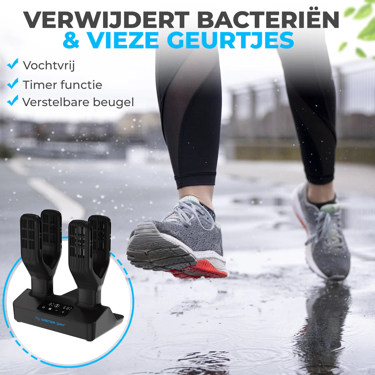 Mister Dry Schoenverfrisser 2 in 1 - Zwart
