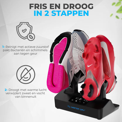 Mister Dry Schoenverfrisser 2 in 1 - Zwart